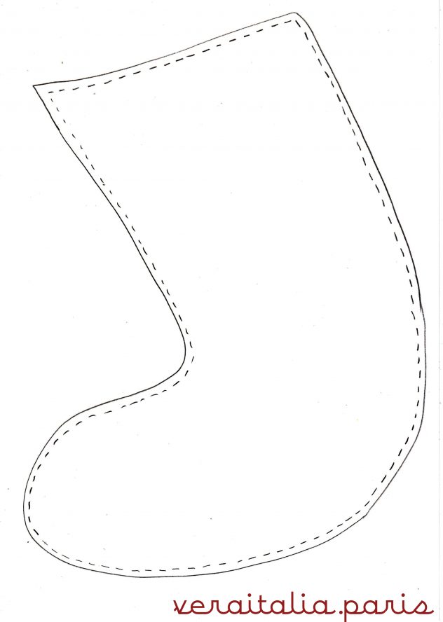 patronage de la chaussette de la Befana by VeraItalia.paris